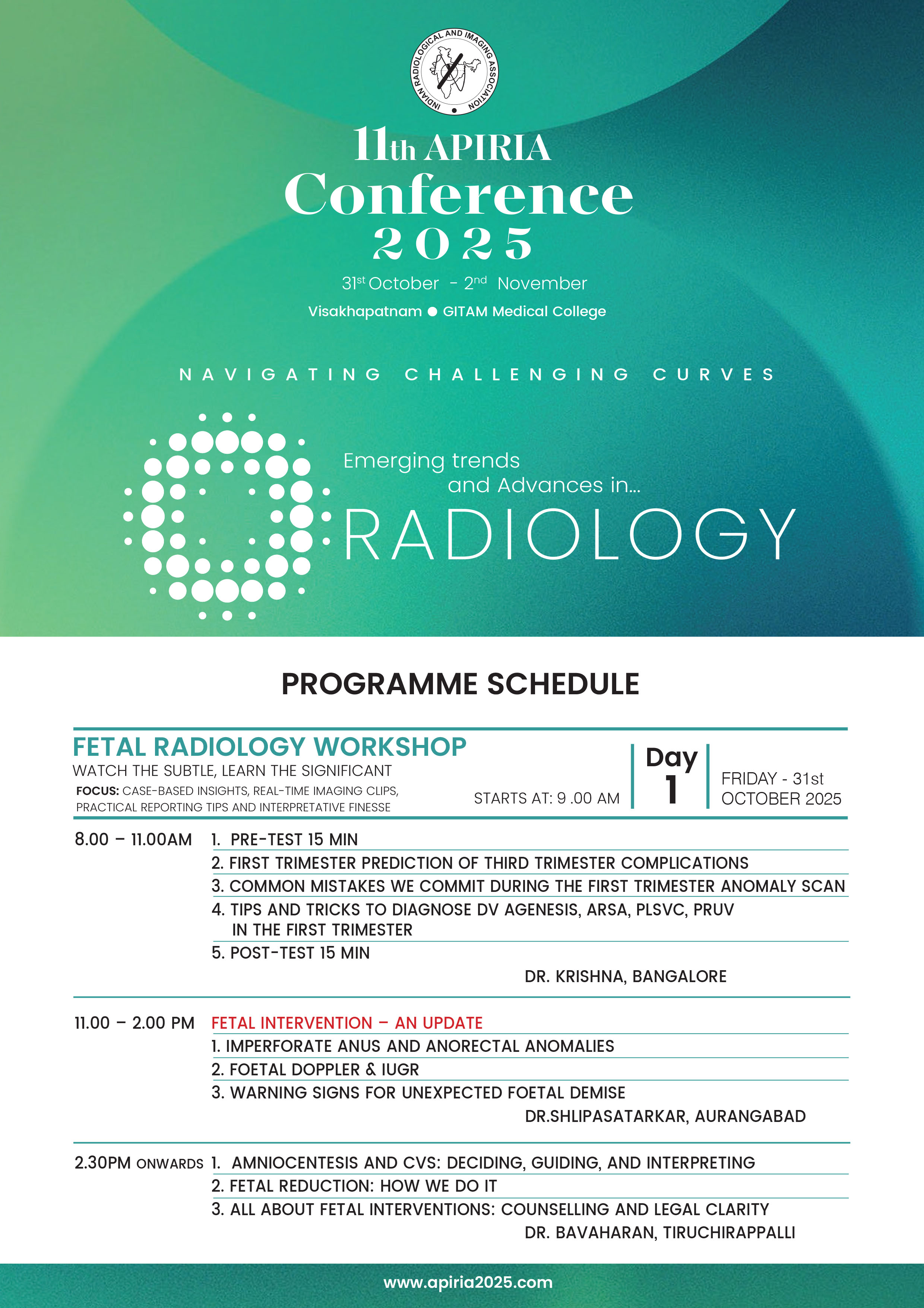 DAY - 1 PROGRAMME SCHEDULE